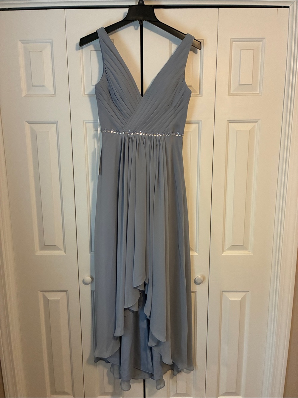 Chic High Low Blue Dress